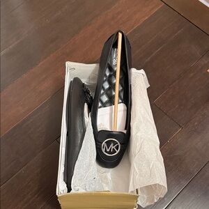 Michael Kors Black Quilted Ballet Flats